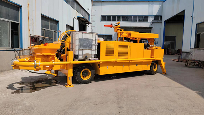 疫情防控不松懈，柴油機礦用混凝土濕式噴射車(chē)正常發(fā)貨！